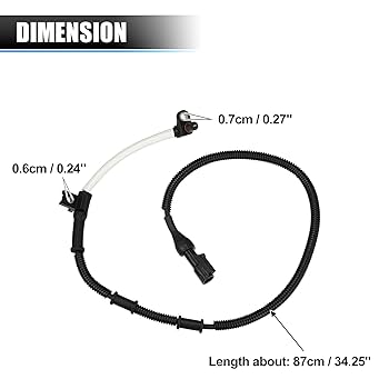 Amazon.com: X AUTOHAUX 2pcs ABS Wheel Speed Sensor Front